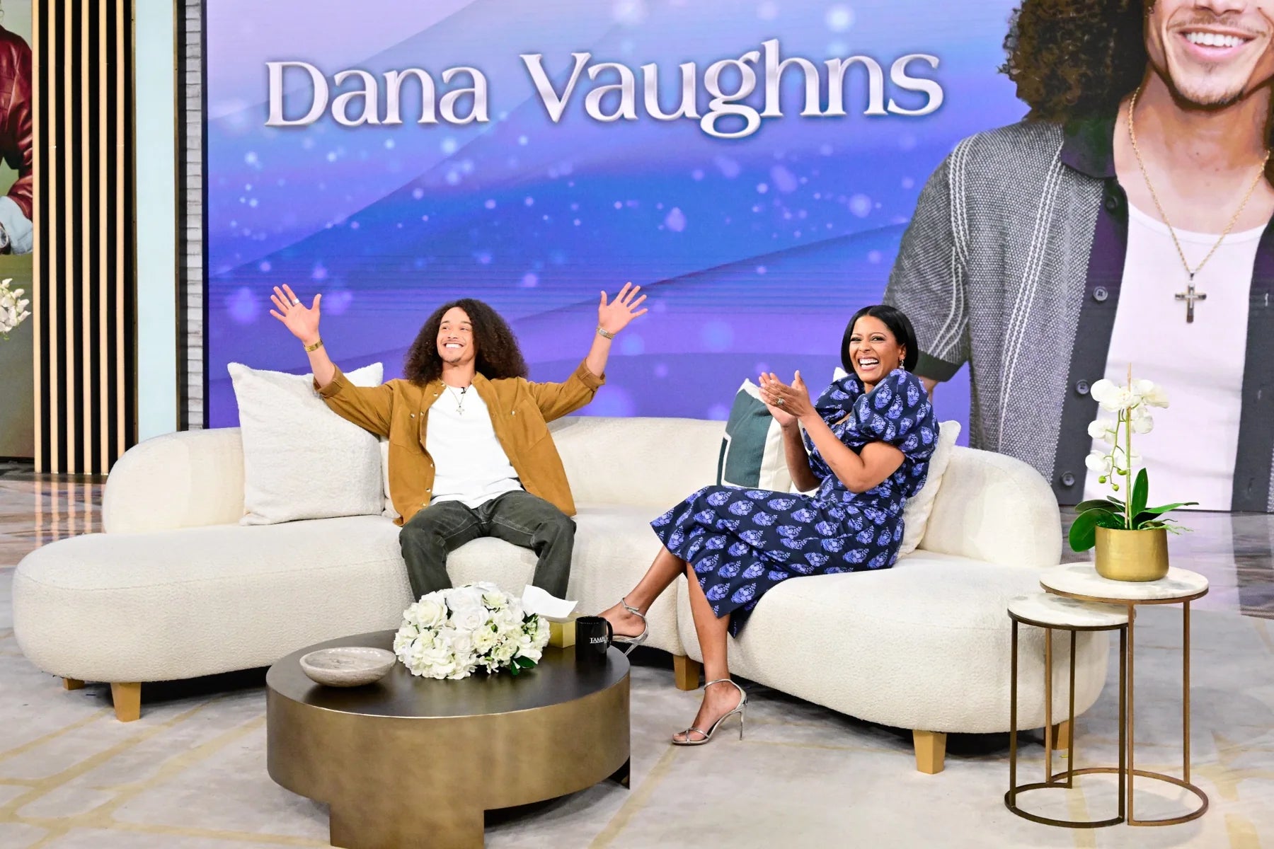 Dana Vaughns during a television appearance